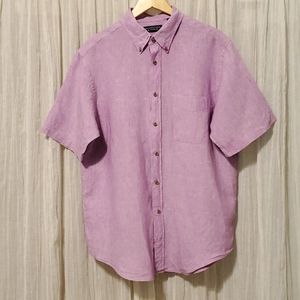 Men's size large 100% linen shirt